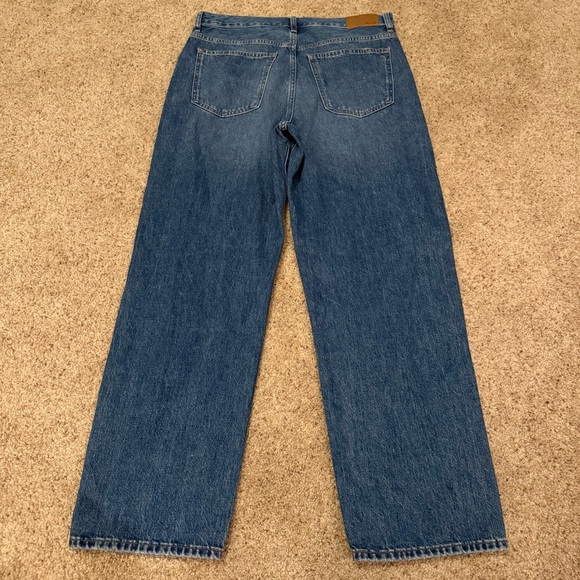 Madewell Low Slung Straight Jeans in Palmina Wash Size 28 - Picture 4 of 5